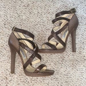 Jimmy Choo python snake skin heels